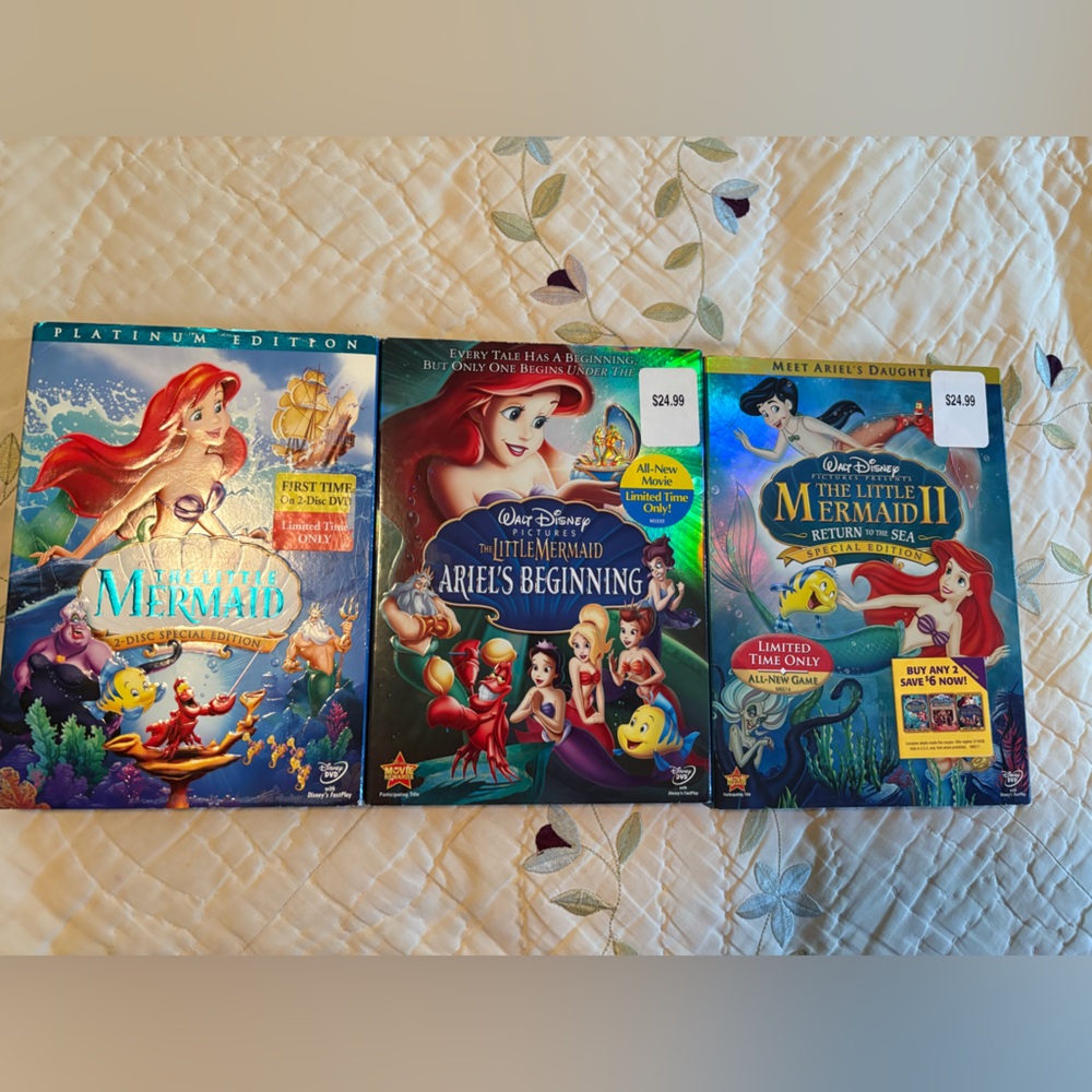 Disney The Little Mermaid 3 movie set